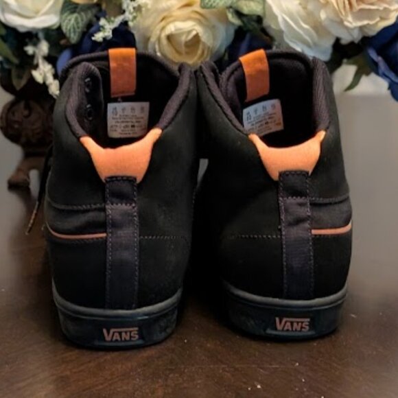 S7 VANS Stat Black/Orange Sneakers - Picture 5 of 10